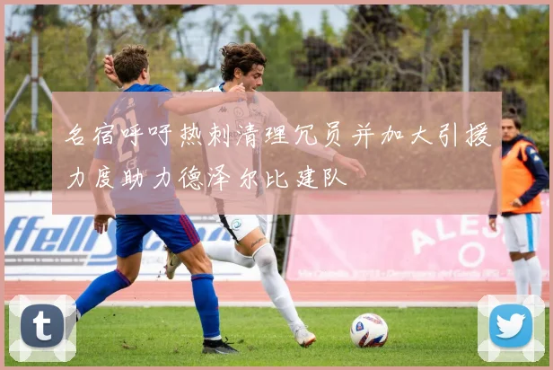 名宿呼吁热刺清理冗员并加大引援力度助力德泽尔比建队